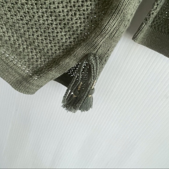 Talbots v-neck Pima cotton sweater 3/4 sleeve - Picture 5 of 7